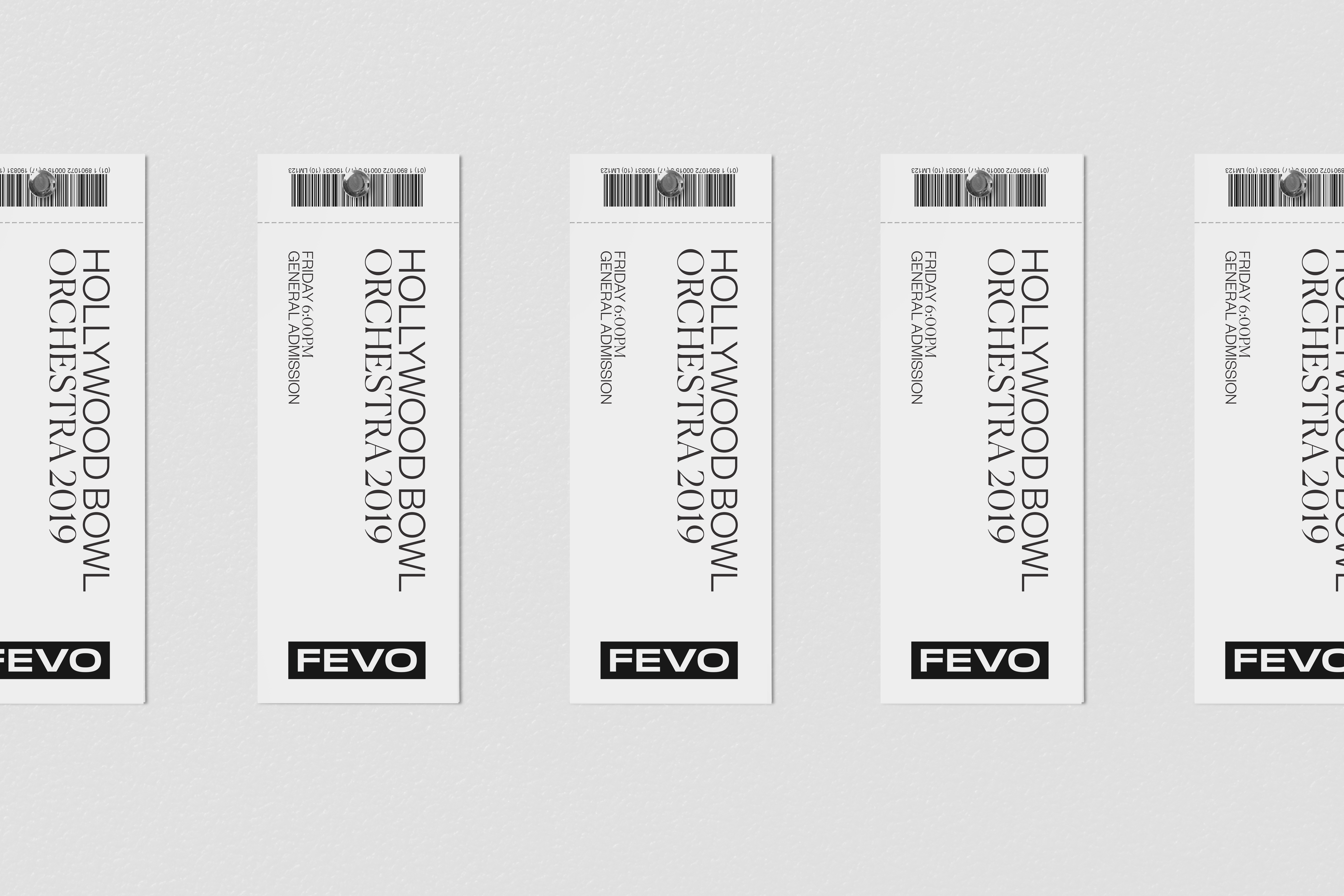 fevo branding ticket print design