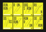 fi branding bold type poster dog run