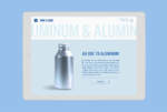 ever & ever water bottle website design aluminum