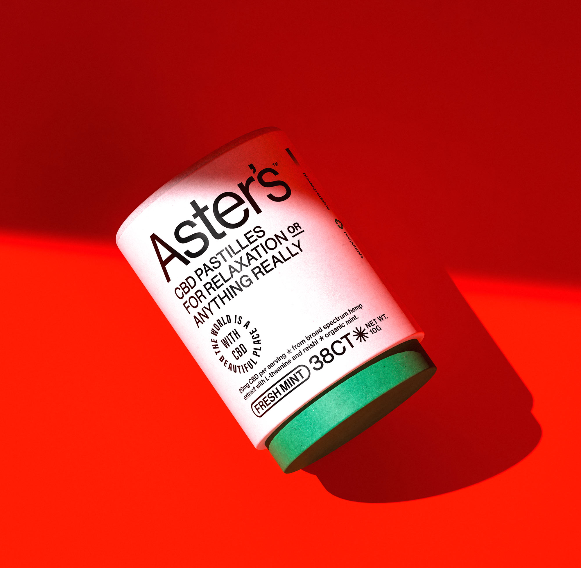 Aster's CBD packaging Design